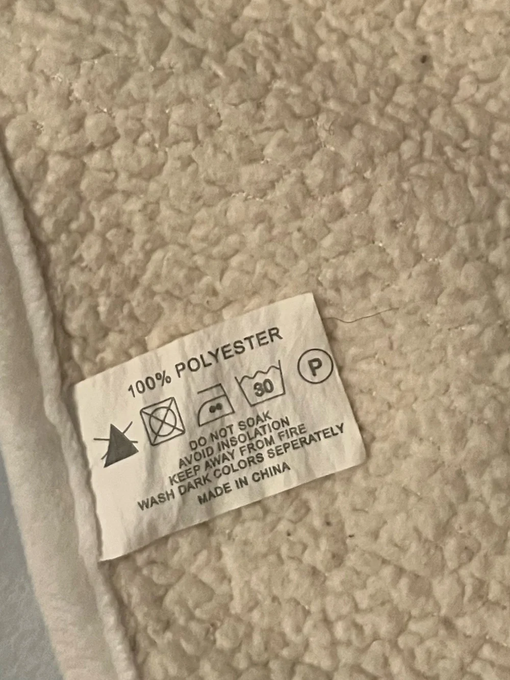 Cream Sherpa Hooded Blanket with Wind Catcher Design